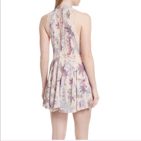 NWT Free People She Moves Floral Mini Dress small - Picture 2 of 6